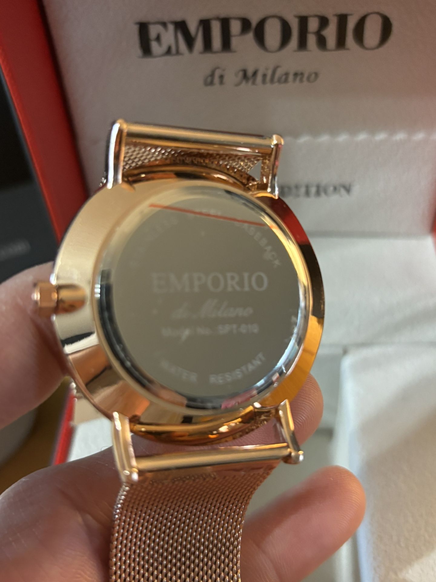 EMPORIO DI MILANO Rose Gold Watch Unisex Jewelry Accessories