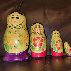 Vintage Soviet Era, USSR, Russian Nesting Dolls