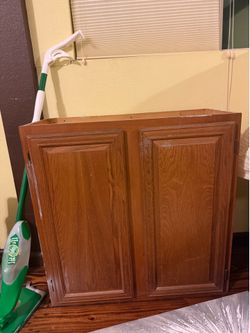 Wood Wall Cabinet / Storage Cabinet with Shelves