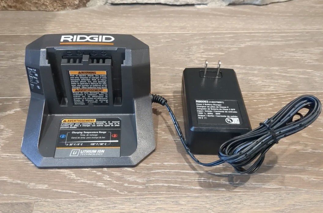 Ridgid Charger 18volt Batteries Brand New Never Used