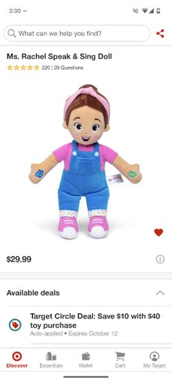 Ms. Rachel Speak &  Sing Doll