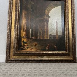 Framed Print Of Hubert Robert’s ‘The Obelisk’
