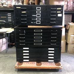 Flat File Cabinets Many To Choose From $50 to $200.00