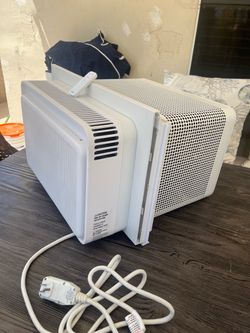 For sale the ac is new lhave control remote the BTU is 8300