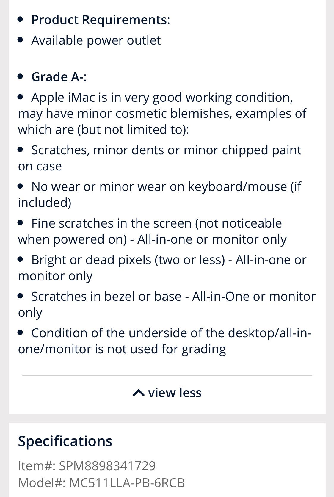 iMac desktop computer
