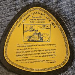 1977 Greater Cleveland Auto Show Plaque