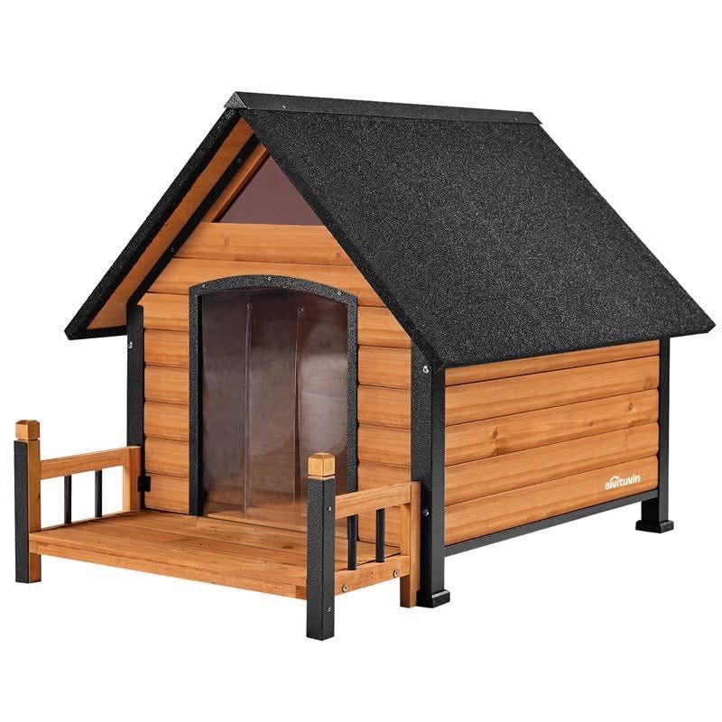 NEW IN BOX - Outdoor Dog House with Porch| Strong Iron Frame