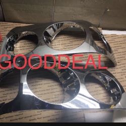 #53 Fit 96-09 Freightliner Century Chrome Headlight bezels Pair