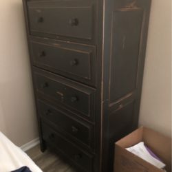 Black Dresser 5 Drawers