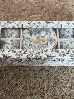 NEW Grace Teaware 8-Piece Porcelain Tea Set – Blue & White Floral