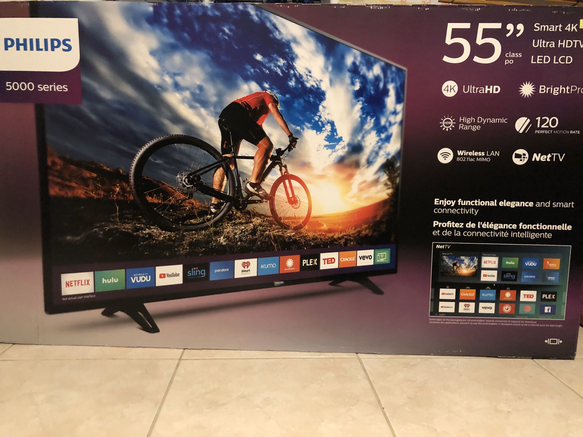Philips 55” Smart TV 4K Ultra HD LED