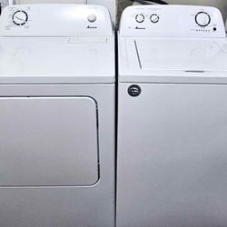Amana HE Top Load Washer And Electric Dryer Set 