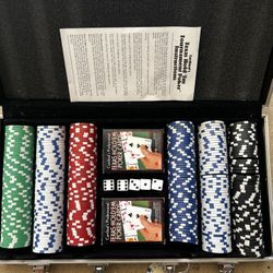 Texas Hold 'Em Tournament Poker Set 300 pc Aluminum Carrying Case by Cardinal 