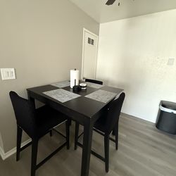 Black Square Kitchen Table