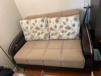 foldable love seat, hardly used
