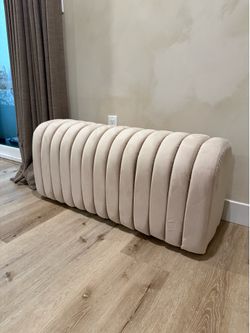 Beige bench