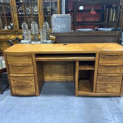 Tiger Oak Computer desk