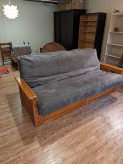 Kodiak Monterey Queen Futon Sofa Bed with Storage Drawers – Excellent Condition