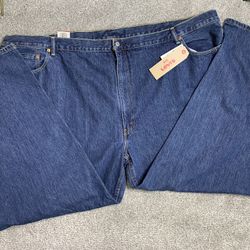 NWT Levis 550 Jeans Men Sz 60x32 Relaxed Fit Blue