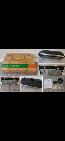 BRANO Range Hood Model GXEA-197C-30-B