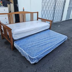 Twin Trundle Bed And Mattress 