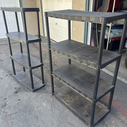 Plastic shelving