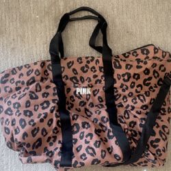 Victoria’s Secret Leopard Tote large Duffel Bag (NEW!) OBO