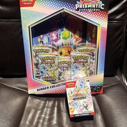 Prismatic Booster Bundle And Prismatic Binder Collection Pokemon Sealed 