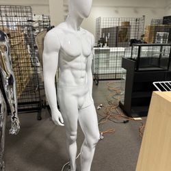 Brand New Matte White Male Mannequin Display 
