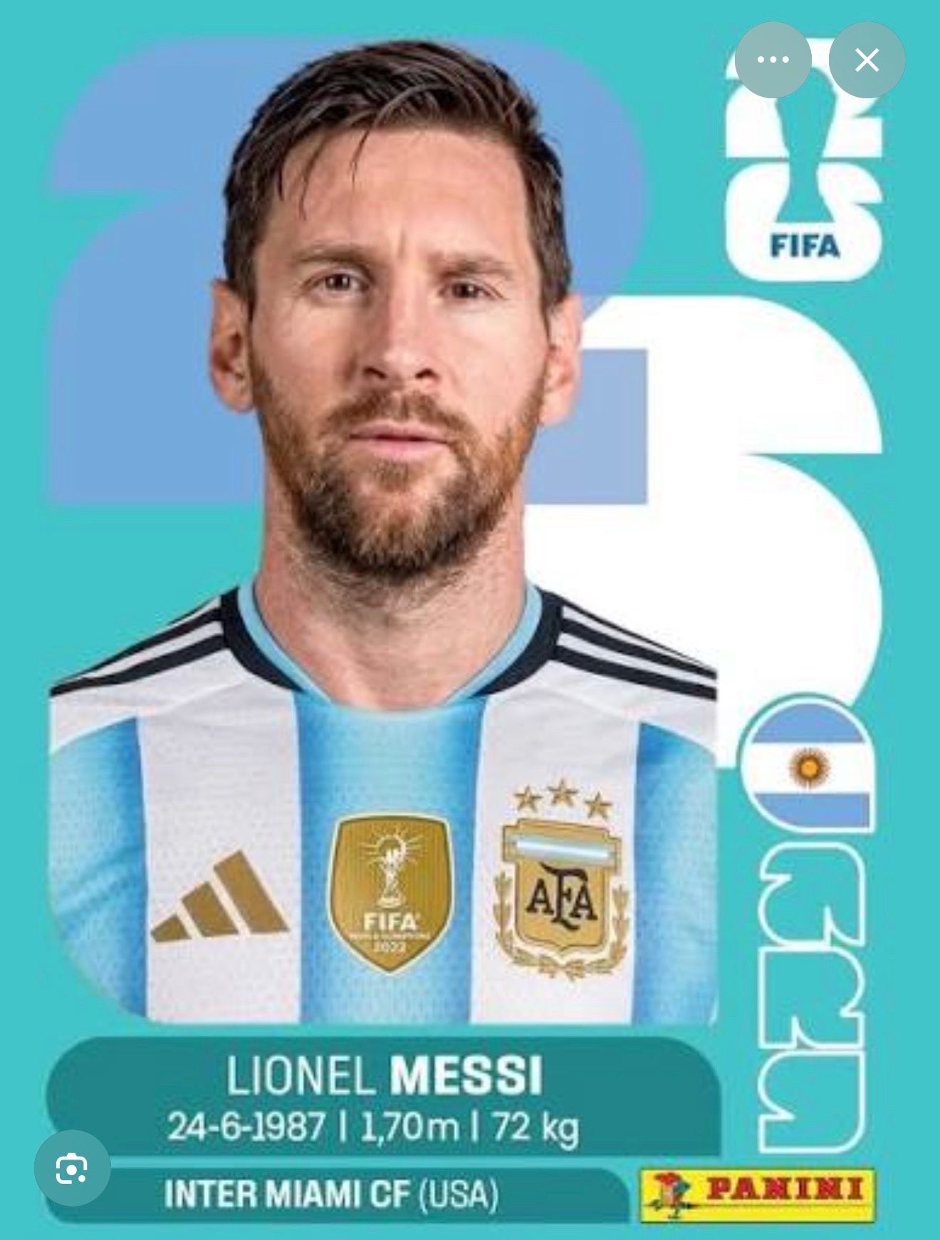 Leo Messi - Lionel Messi - Panini Official FIFA 2026 card