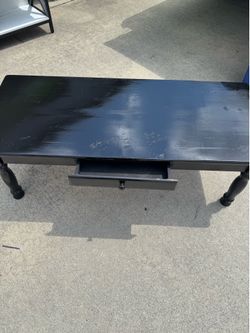 3pc Black Coffee Table and Side Tables