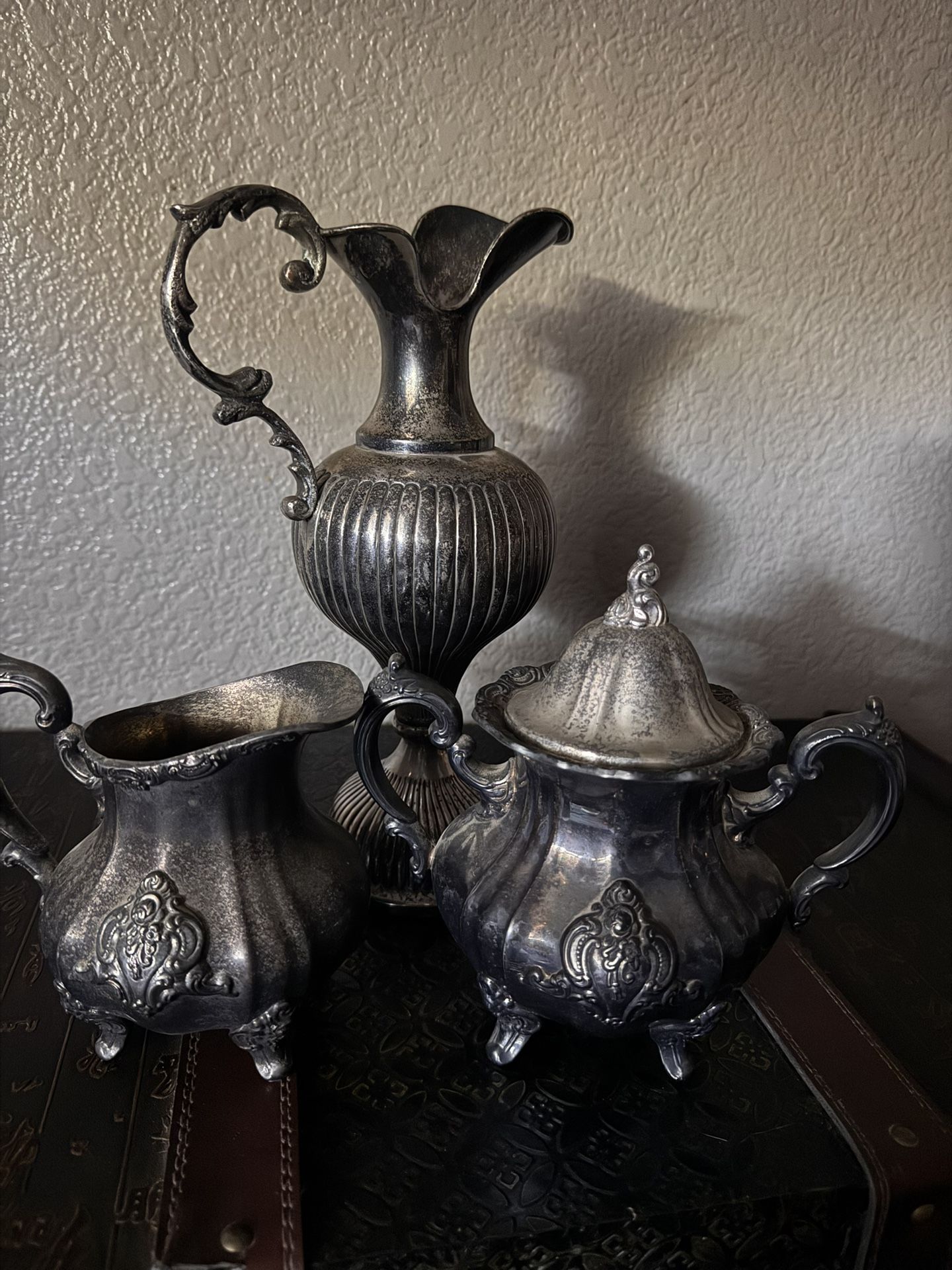 antique silver-plated tableware