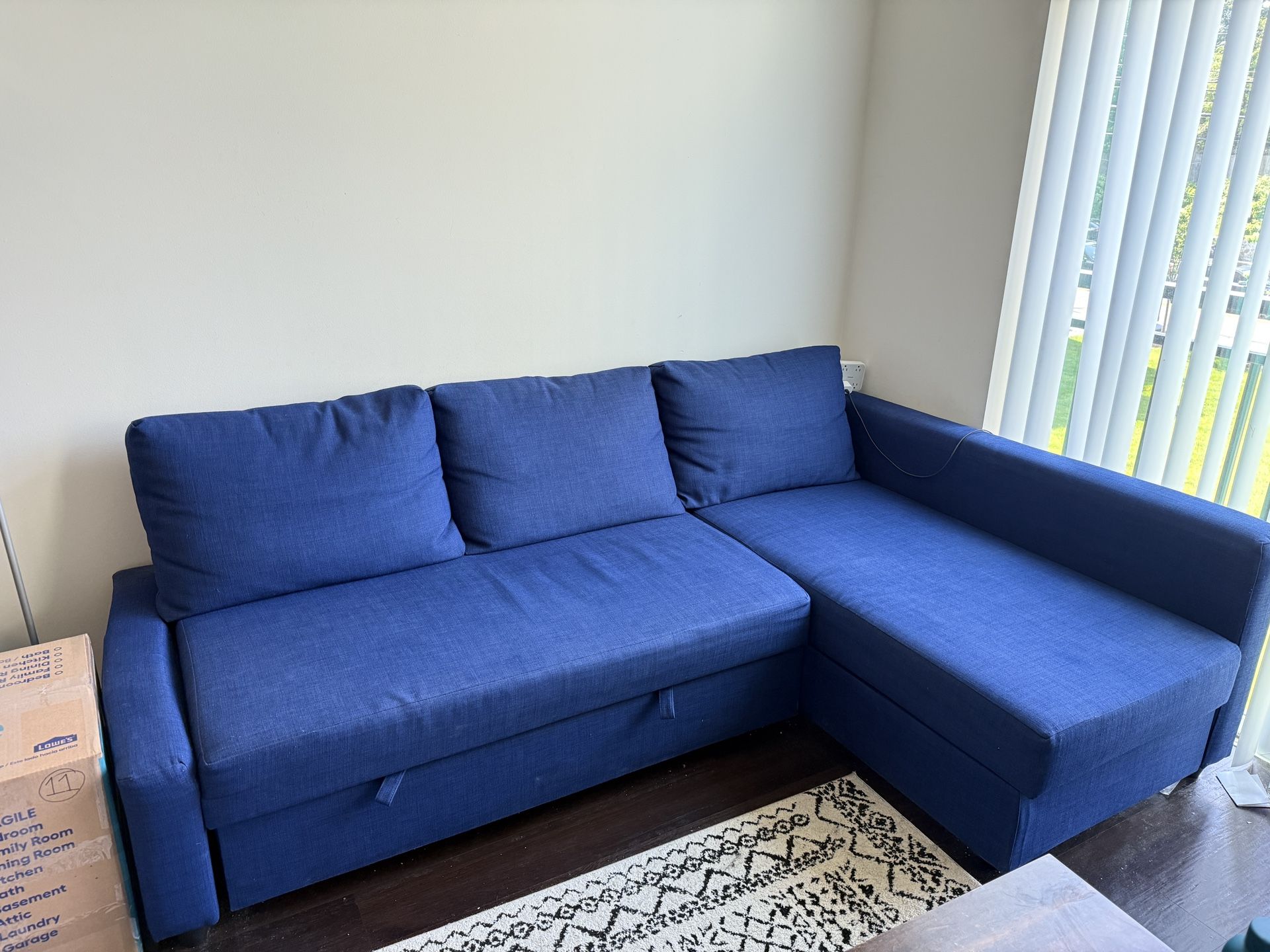 Ikea Friheten Sleeper Sectional Couch with Storage - No Major/Visible Stains. Pet-free home!
