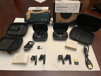 Poly Voyager 60+ UC earbuds - Brand New - 2 available