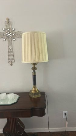 Living room brass lamps