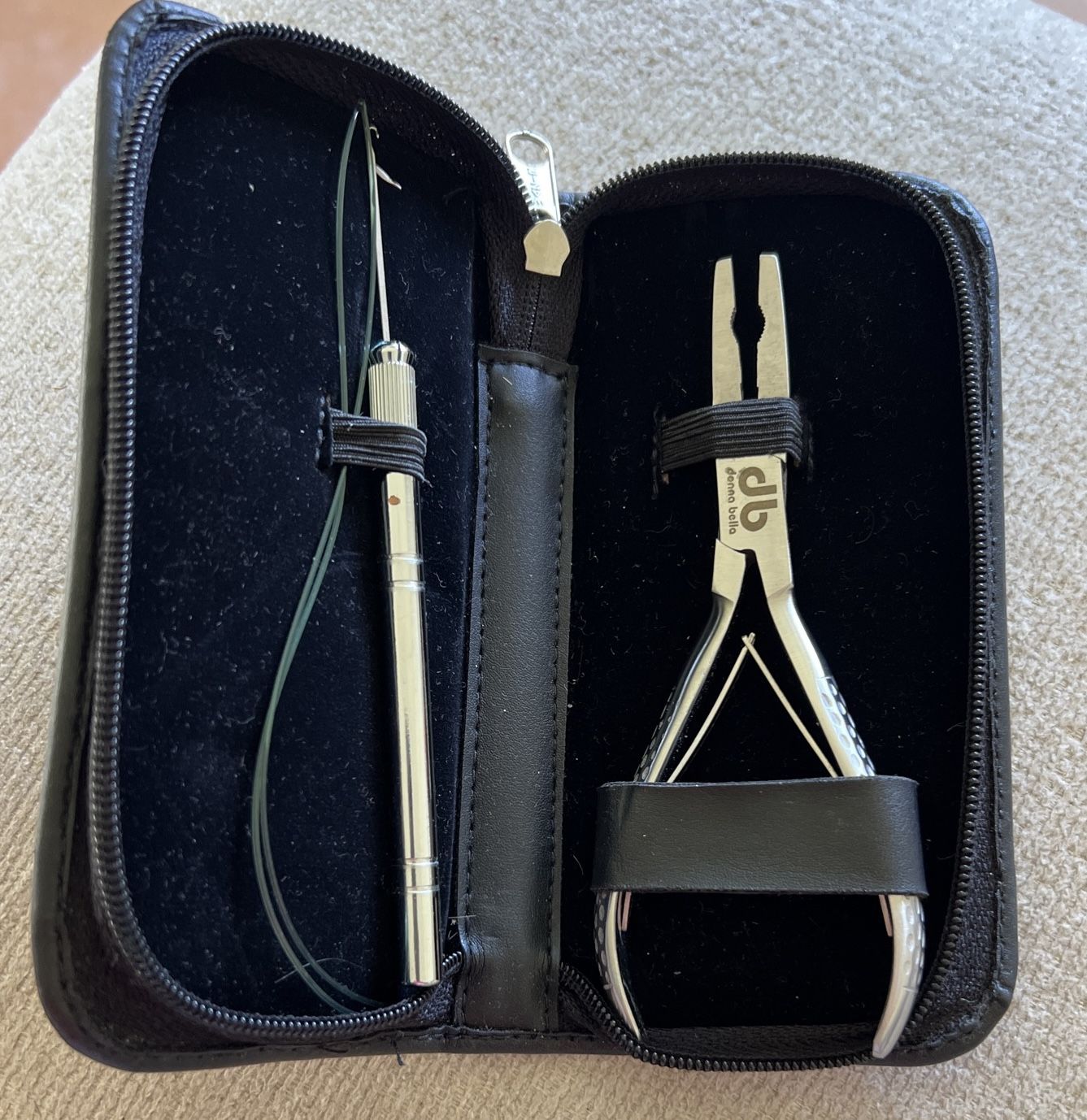 Hair Extensions Tool Kit. Donna Bella Milan Brand