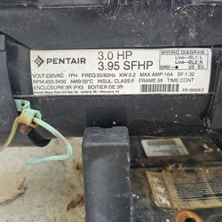 Qty. 4 Pentair Pool Pumps 3.0 HP 3.95 SFHP