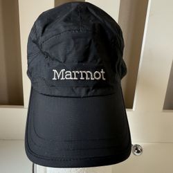 Marmot unisex black cap nylon adjustable new no tag 🧢