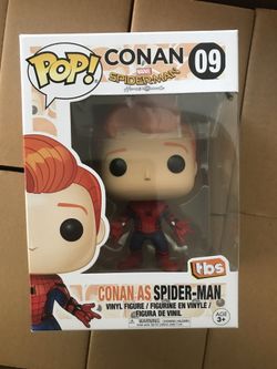 Funko pop comic con exclusive Conan as spider man