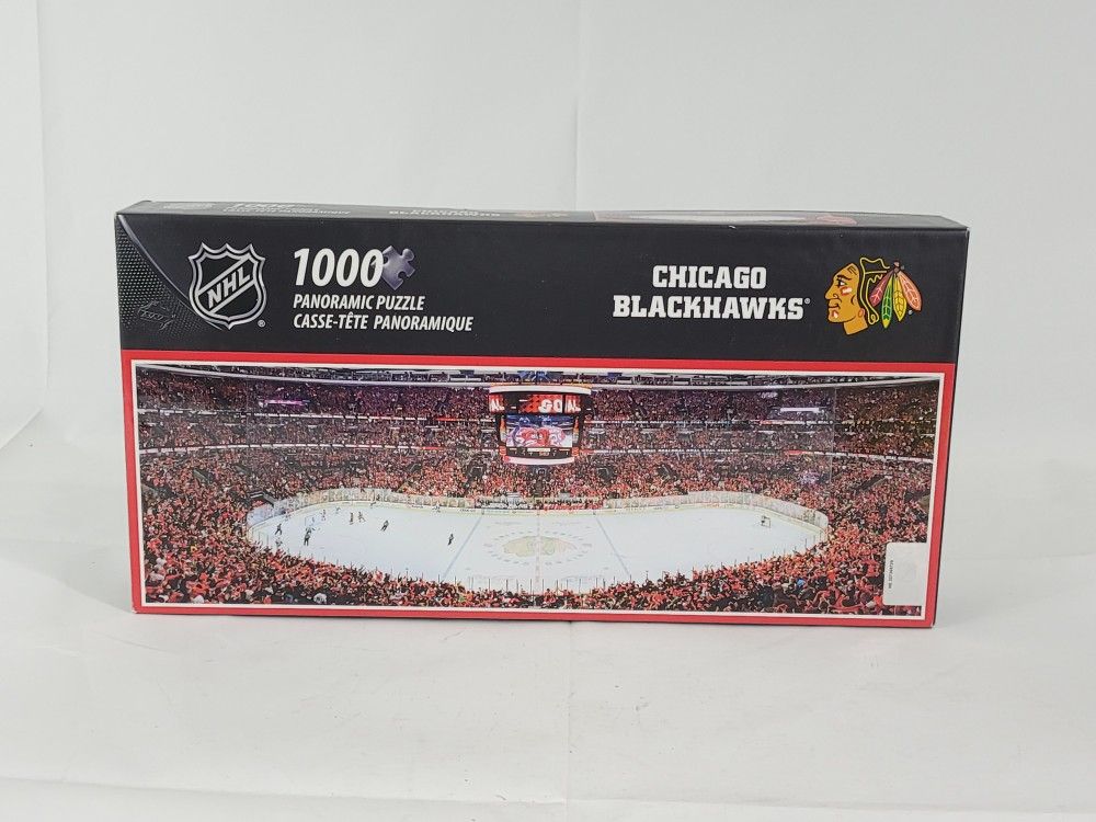 CHICAGO BLACKHAWKS STADIUM PANORAMIC JIGSAW PUZZLE NHL