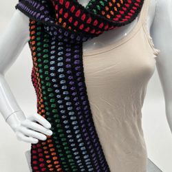 Multicolored Unisex Winter Scarf 