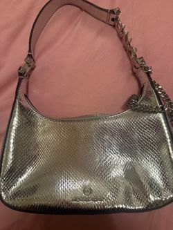 Michael Kors Silver Metallic Shoulder Bag