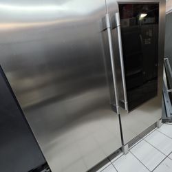 64" FRIGIDAIRE COLUMNS REFRIGERATOR AND FREEZER STAINLESS STEEL 