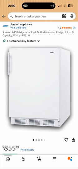 Summit Deluxe Mini Fridge