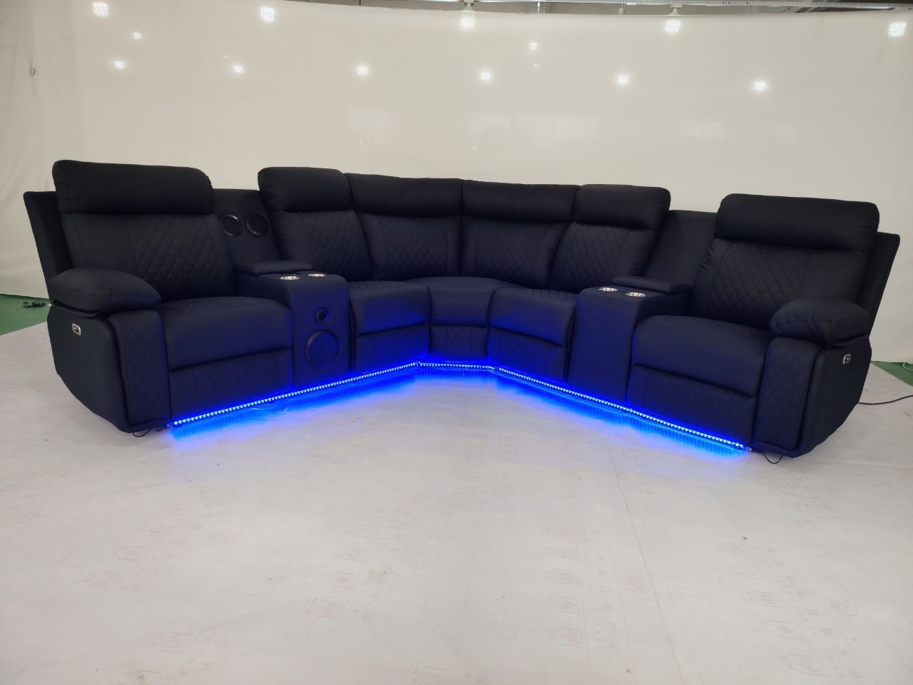 Power Recliner Sectional Sofa 
