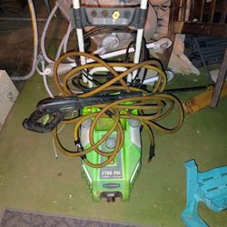 1700 Psi Green Works Pressure Washer 