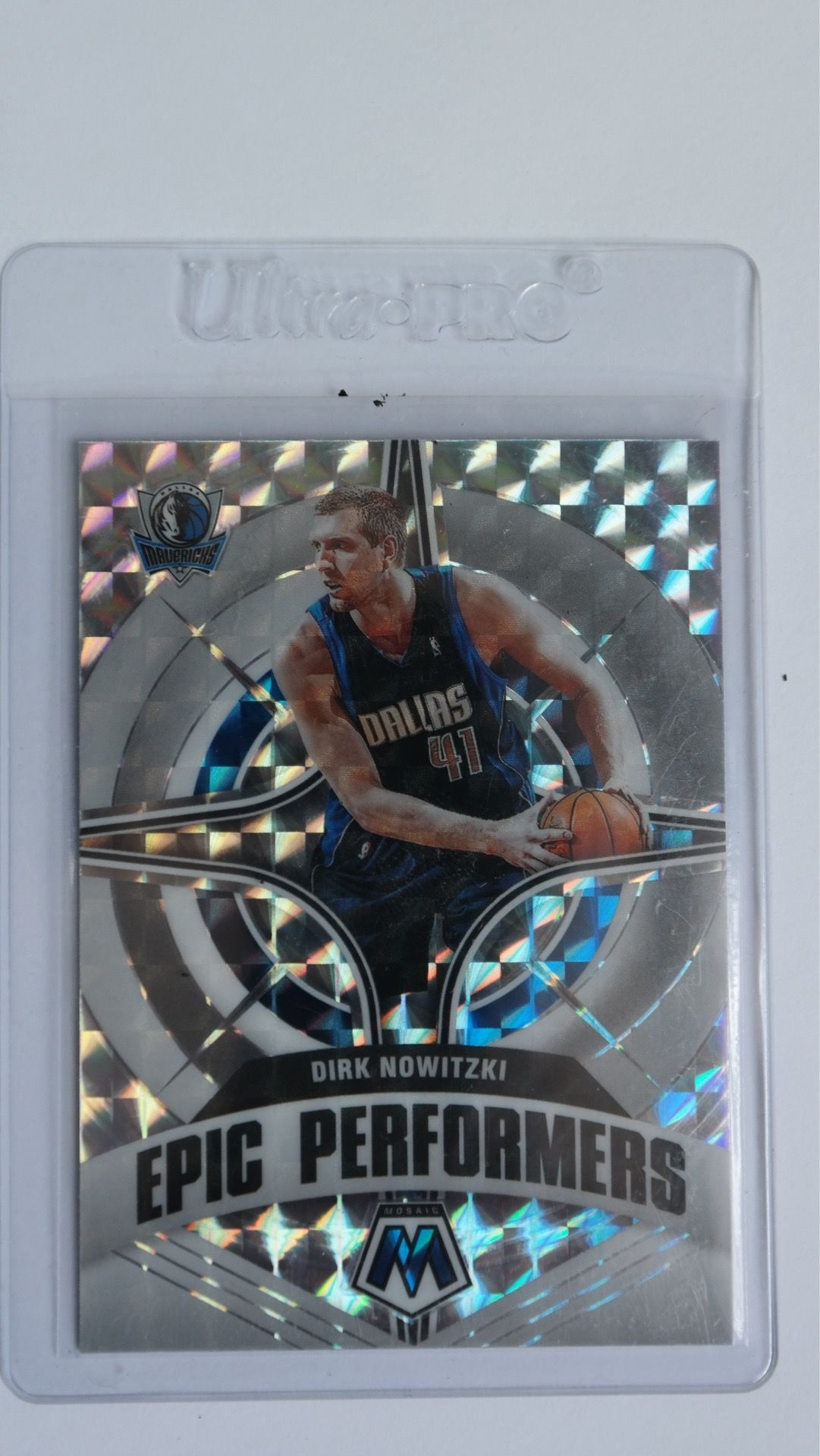 2021-22 Panini Mosaic Basketball Dirk Nowitzki Epic Performers Silver Prizm #8