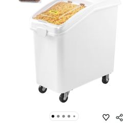 Mophorn 27 Gallon Food Storage Containers 500 Cup Ingredient Bin with Scoop and Sliding Lid Commercial Food Container Ideal for Rice storage, Dog Food