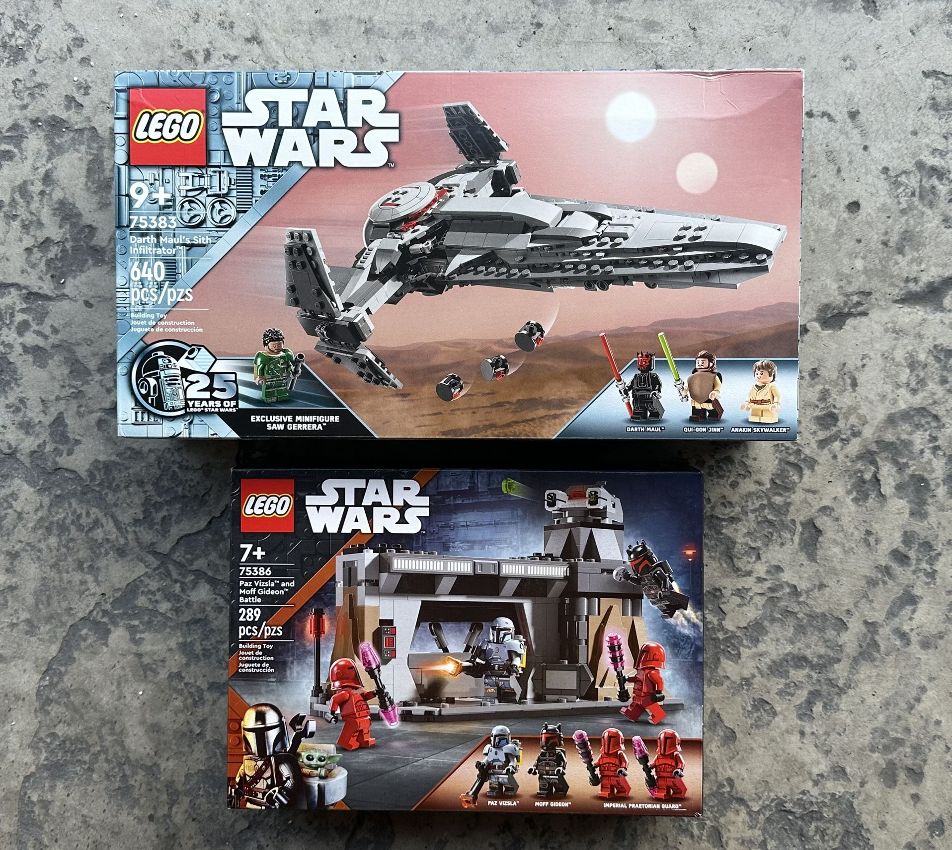 Lego Star Wars Sith Infiltrator & Moff Gideon Battle +*FREE Minifigure* Bundle Deal