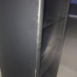 Black Shelf Cabinet On Wheels